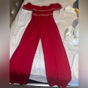 Red jumpsuit